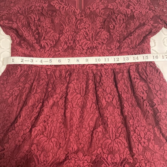 ModCloth Through the Bluebells Wine Lace Dress - Picture 8 of 8